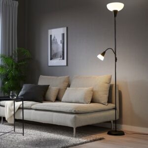 TAGARP Floor Uplighter + Reading Lamp