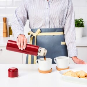 HALSA Steel Vacuum Flask (Red)